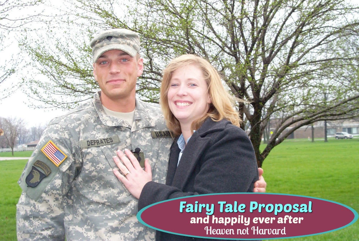 Twelve years ago today, I got pulled over by the sheriff. I couldn't imagine how one "traffic stop" would change my life with a soldier's fairy tale proposal.